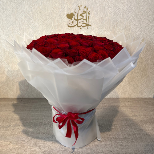 باقة 80 وردة احمر