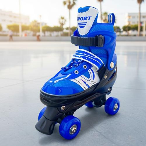 حذاء تزلج رباعي للأطفال مقاس متعدل