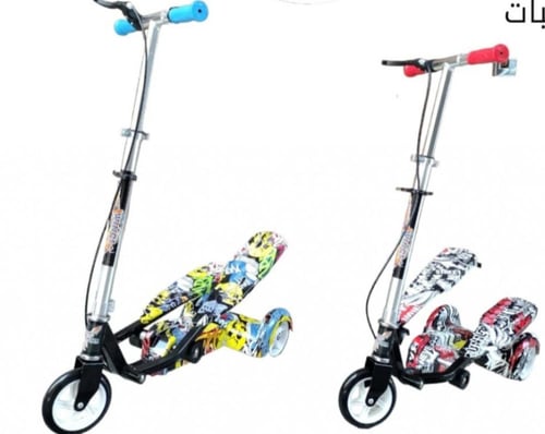 سكوتر بدال للاطفال شكل رسومات عدد واحدة