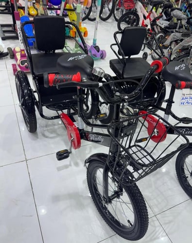 دراجة 3 كفرات كرسيين مقاس 14،16