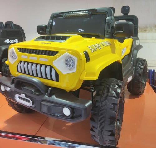 جيب أطفال أصفر ماطورين