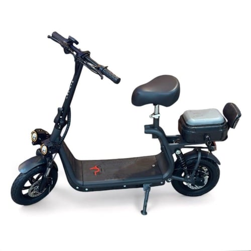 سكوتر كهربائي مقعد وشنطة بعجلين