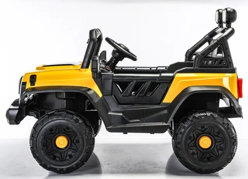 جيب أطفال الأصفر ماطورين 12 فولت