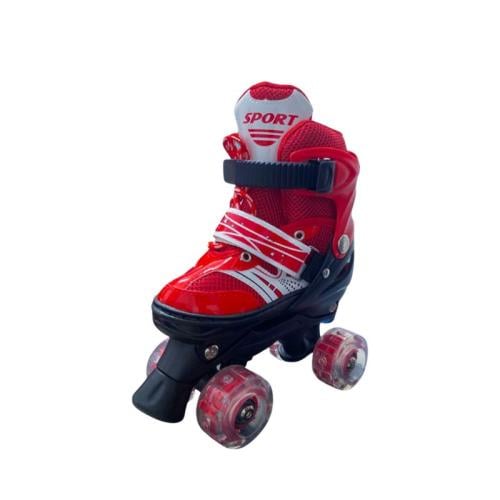 حذاء تزلج رباعي للأطفال مقاس متعدل