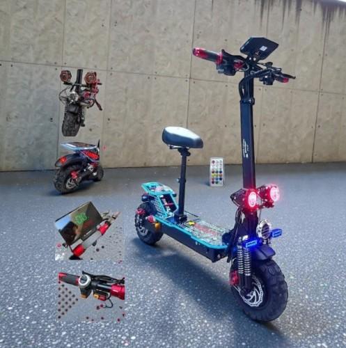 سكوتر الوحش المزود بمحركين تيربو