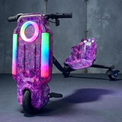 سكوتر درفت صغير 36 فولت فضائي بلون ارجواني بثلاث ع...