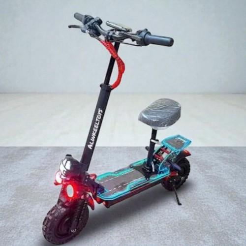 سكوتر الوحش 48 فولت محركين أمامي وخلفي بقوة 2400 و...