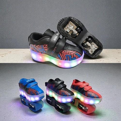 سكوتر تزلج رياضي باربع عجلات – مقاس (من 28 إلى 39)