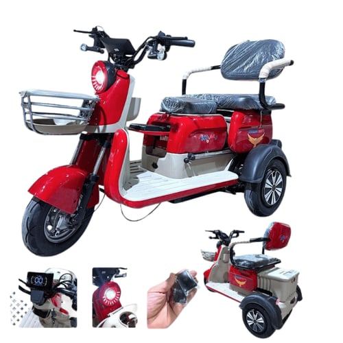 دباب كهربائي 3 عجلات مع سعة تخزين كبيرة