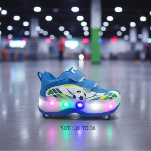 حذاء الكابتن ⚽ – مضيء وبعجلات خفية لمحبين الكرة