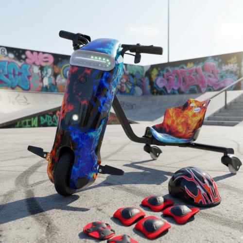 سكوتر Big Drift الكهربائي – تصميم النيران الملتهبة