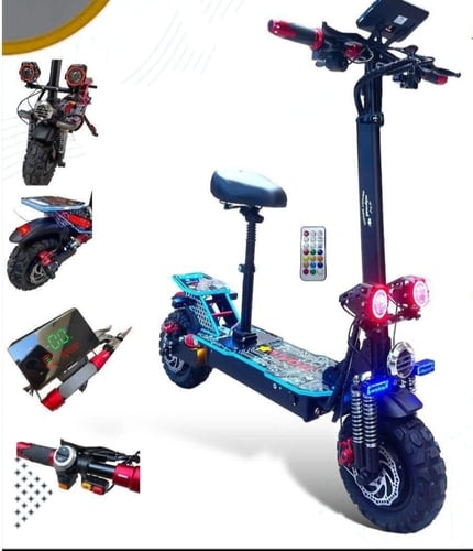 سكوتر الوحش المزود بمحركين تيربو