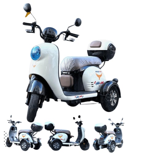 دباب كهربائي 3 عجلات مع سعة تخزين كبيرة