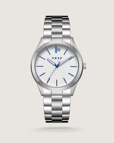 ساعة رجالية ستيل بلون فضي