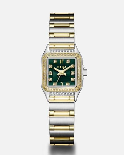 ساعة دانة النسائية بلون الفضي والذهبي