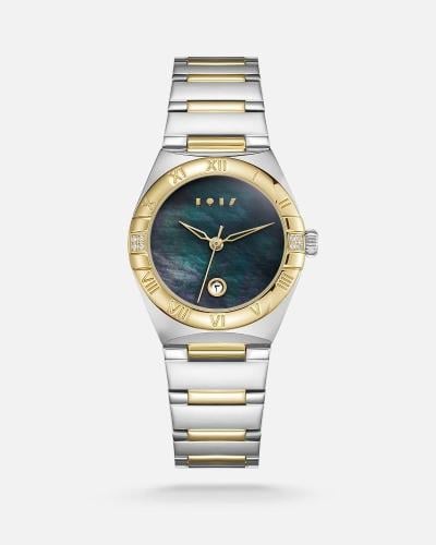 ساعة وصل النسائية ستيل بلون ذهبي وفضي