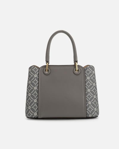 شنطة نسائية كلاسيك بلون رمادي