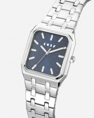 ساعة جسار الرجالية من الستيل بلون فضي