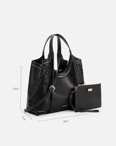 شنطة نسائية كلاسيك بلون أسود