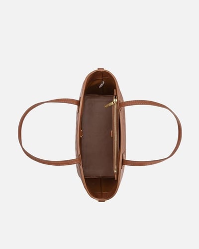 شنطة نسائية بتصميم أنيق بلون بني