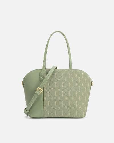 شنطة نسائية بتصميم أنيق بلون أخضر