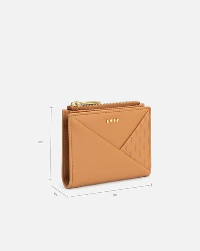 محفظة بتصميم لكل يوم باللون البني