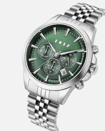 ساعة براء الرجالية من الستيل بلون فضي