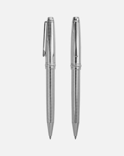 قلم رجالي بتصميم أنيق بلون فضي