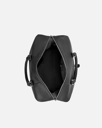 شنطة من الجلد الفاخر بلون أسود