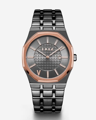 ساعة الفيصل الرجاليه باللون الرمادي