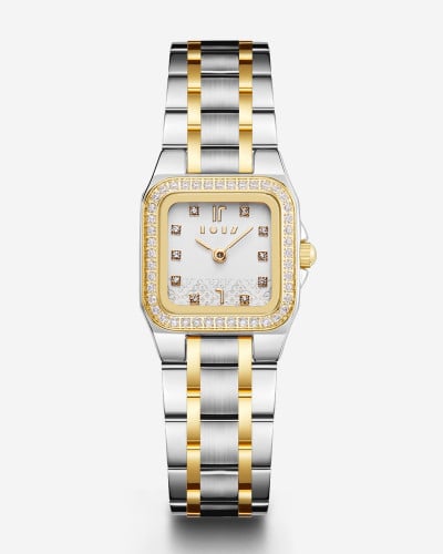 ساعة سَما النسائية باللون الذهبي والفضي