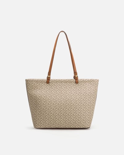 شنطه نسائيه كلاسيك باللون البيج