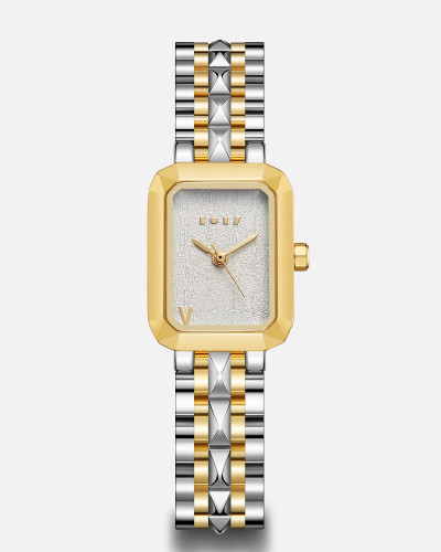 ساعة جُود النسائية بلون فضي وذهبي