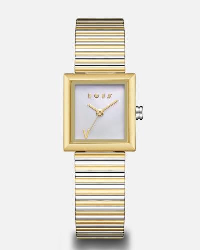 ساعة الجوهرة ستيل بلون ذهبي وفضي