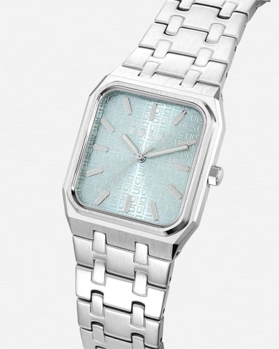 ساعة جسار الرجالية من الستيل بلون فضي