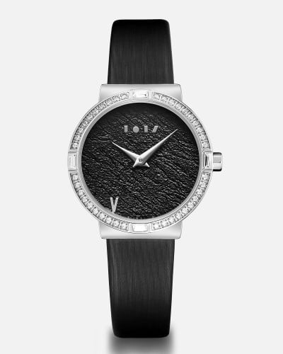 ساعة سحاب النسائية بلون أسود