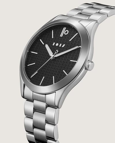 ساعة رجالية ستيل بلون فضي