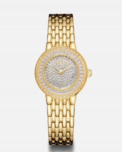 ساعة نور النسائية ستيل بلون ذهبي