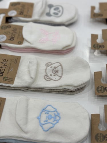 جورب أطفال بمانع انزلاق2001قطعتين