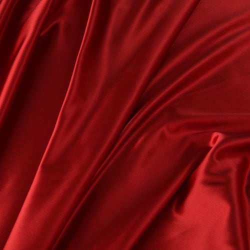قماش حرير اندنوسي - أحمر قاني