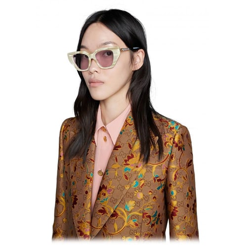 Gucci White Marble Sunglasses