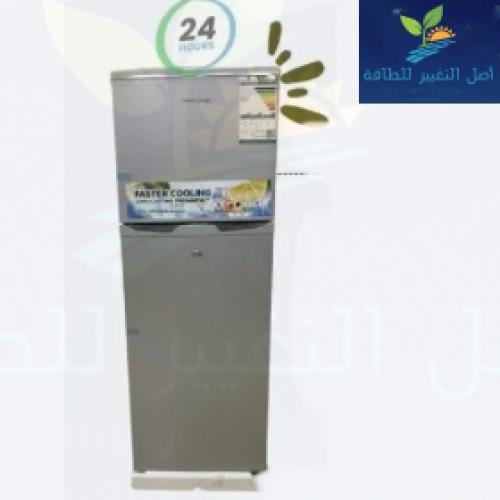 ثلاجة جنرال جولدن لون فضي 4.6 قدم 132 لتر