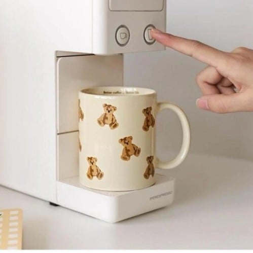 كوب قهوة رسمة دببه