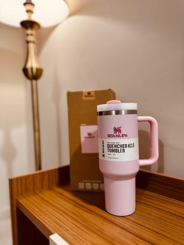 كوب ستانلي 40oz مق لون وردي