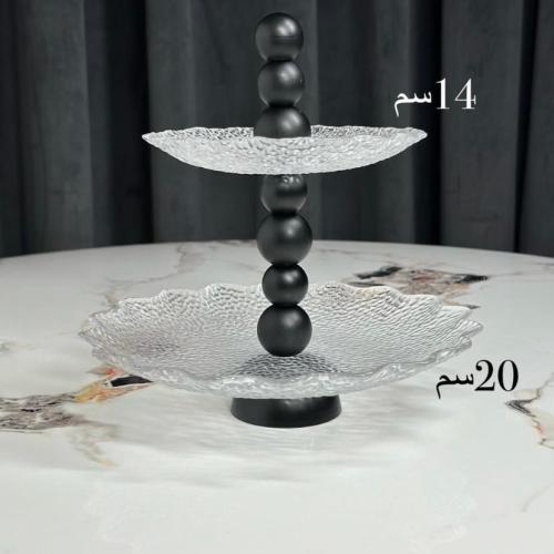 صحن تقديم اكريلك واسود دورين