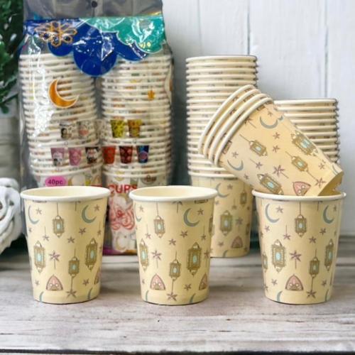 اكواب ورقية رمضانية