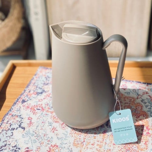 ترمس كروس نص لتر لون كاكي غامق