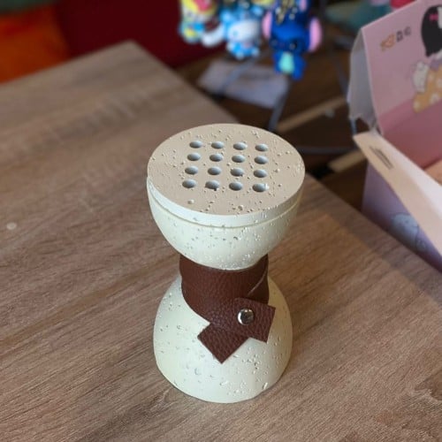 مبخرة الساعة الرملية بلون سكري