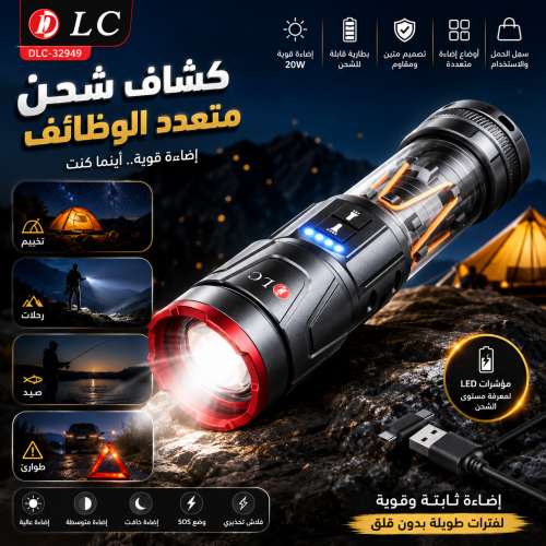 كشاف DLC متعدد الوظائف (موديل 32949) – كشاف يد خار...
