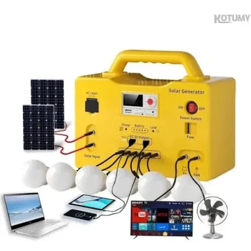 منظومة الطاقة للعمال والإضاءة المتنقلة (راعي BS1250W) – رفيقك الآمن في البر والمزارع بلا كهرباء!